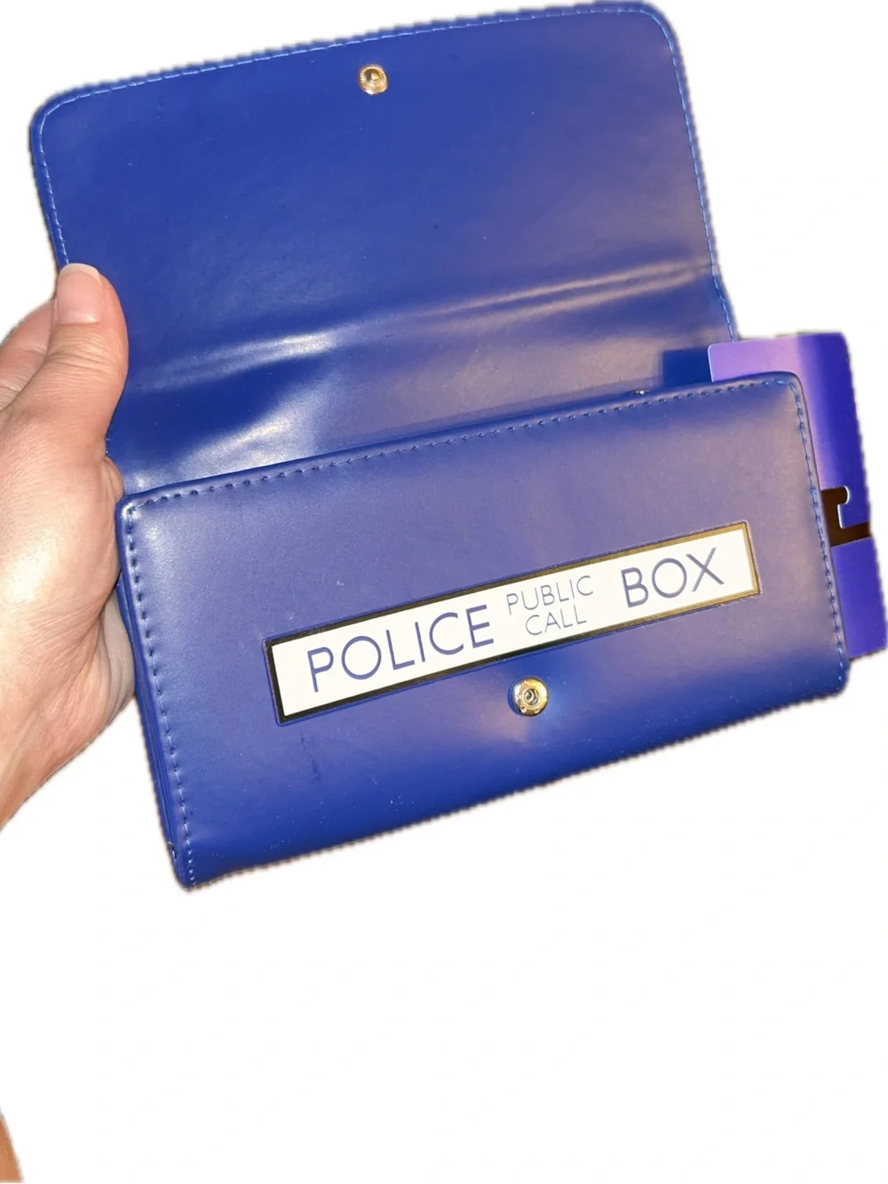 Dr Who TARDIS Police Call Box Phone Booth Trifold Clutch Wallet